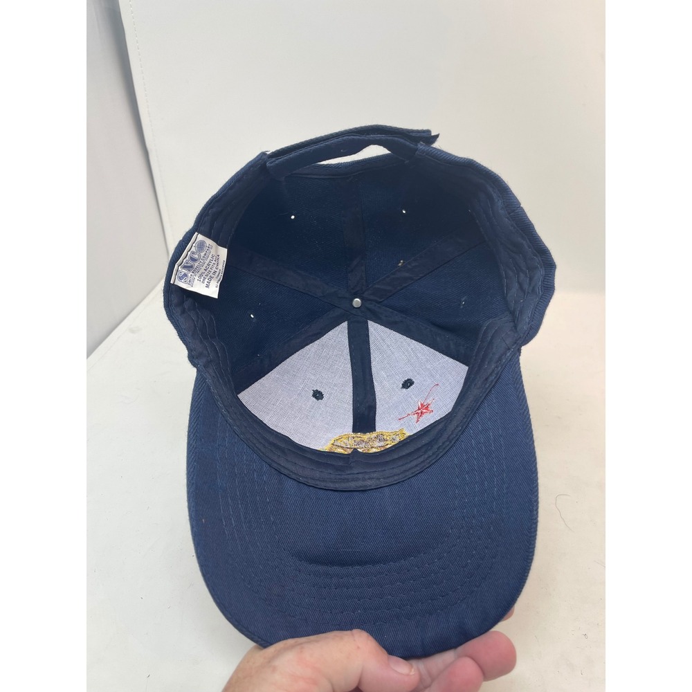 SNCO California Republic Hat Mens OSFM Navy Blue Bear Logo Cap - Picture 6 of 7